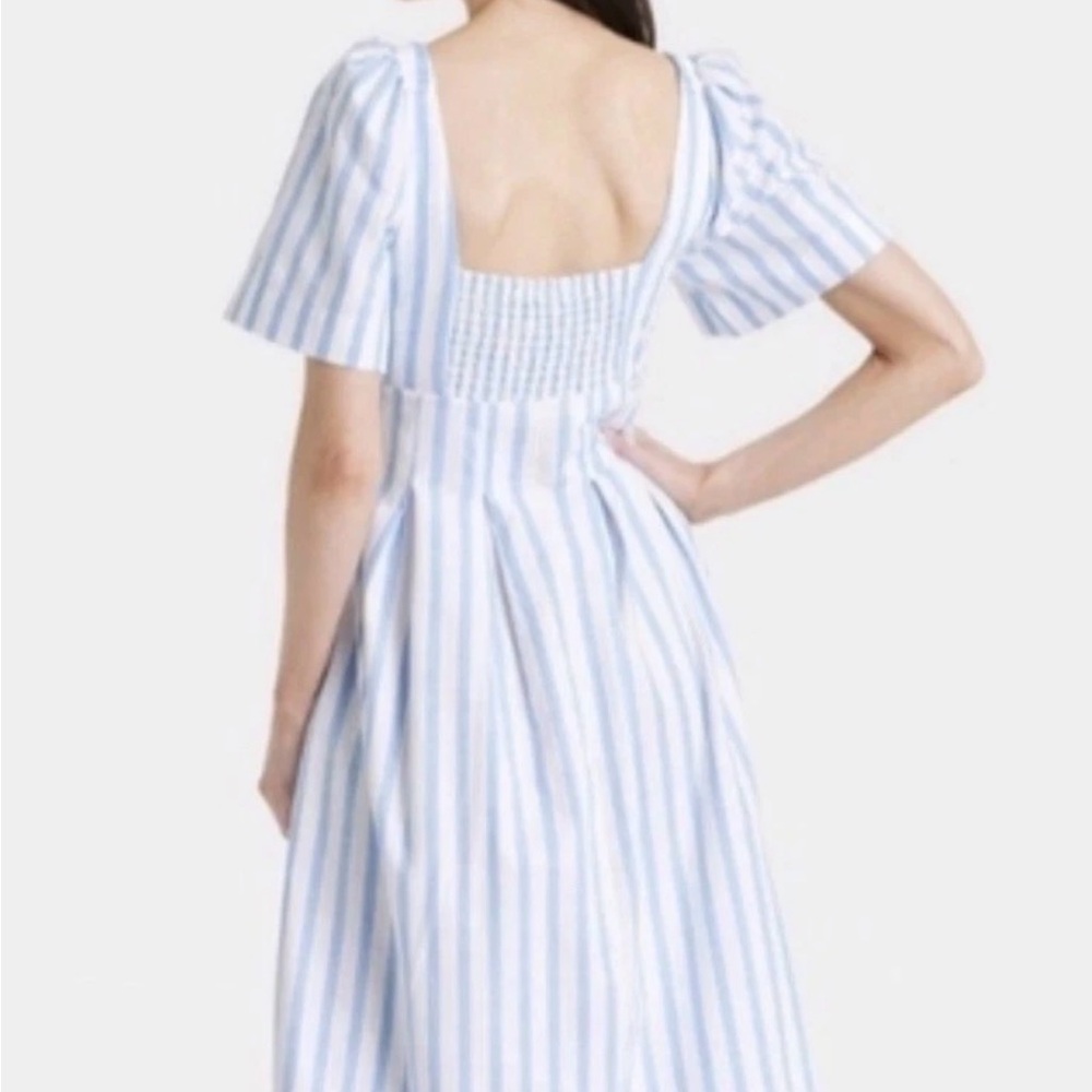 A New Day Blue and White Striped Maxi Dress - Picture 2 of 6